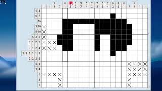 BampW Nonogram solution example [upl. by Dorkus535]