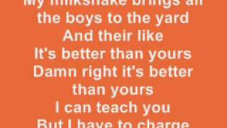 Kelis  Milkshake LYRICS [upl. by Ettenad]