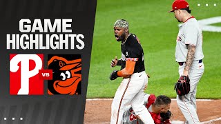 Phillies vs Orioles Game Highlights 61424  MLB Highlights [upl. by Saks]