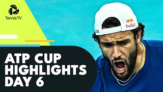 Medvedev Berrettini Zverev amp AugerAliassime Aim For SemiFinals  ATP Cup 2022 Day 6 Highlights [upl. by Sisco297]