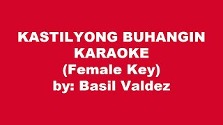 Basil Valdez Kastilyong Buhangin Karaoke Female Key [upl. by Aitnic]