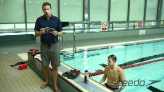 Swim workout using the Speedo Biofuse finger paddles [upl. by Ylim]