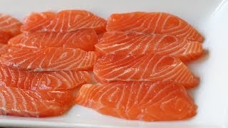 Quick Cured Salmon  How to Cure Salmon in 3 Minutes [upl. by Anelhtak93]