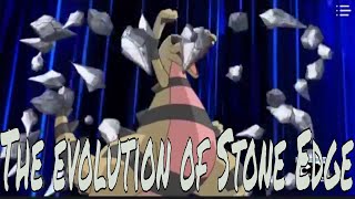 The evolution of Stone Edge 🌑🌚🌑🌑 in the Pokémon anime [upl. by Eiliah470]