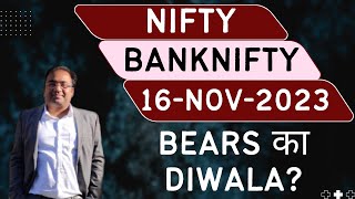 Nifty Prediction and Bank Nifty Analysis for Thursday  16 November 2023  Bank NIFTY Tomorrow [upl. by Reta769]