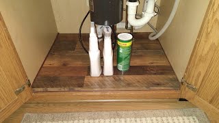 How to replace that old rotted out sink base floor Step by step [upl. by Ayar565]