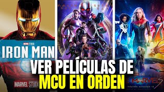 CÓMO VER LAS PELÍCULAS DE MARVEL EN ORDEN CRONOLÓGICO [upl. by Ynad676]