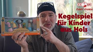 ✅Kegelspiel Piratentiere für Kinder ab 3 Jahren Holz Spiel  Holzspielzeug für Kleinkinder Review [upl. by Onahpets224]