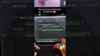 What is Palindrome number 🌟palindrome number python condition trending youtubeshorts [upl. by Ashok426]