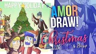 Amor Draw  Christmas with Bob and Bosip Speedpaint [upl. by Abra]