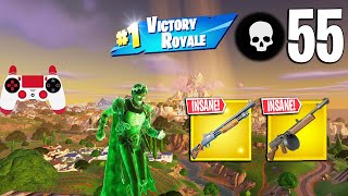 55 Elimination Solo Vs Squads Gameplay Wins Fortnite Season 2 PS4 Controller [upl. by Landau]