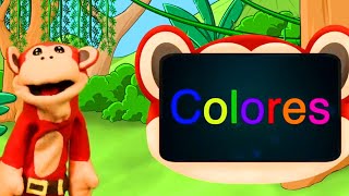 Aprendiendo inglés con El Mono silabo Los Colores Colors for kids Videos Educativos [upl. by Ylnevaeh]