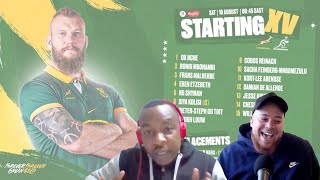 Springbok Team vs Australia  Sacha FeinbergMngomezulu STARTS Pollard amp Libbok Dropped  Currie Cup [upl. by Kcinom562]