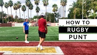 How to RUGBY PUNT Australian Style [upl. by Courtund]