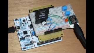 mbed NUCLEOF411RE 11bit PWM waveplayer sound music03 [upl. by Hershel259]