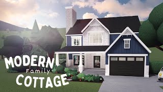 Bloxburg Speedbuild Realistic Modern Cottage Family Home [upl. by Iris623]