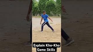 Kho kho game Skill Explain School Player  kho kho school game Activity khokhogame khokhorules [upl. by Moria808]