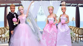 Barbie Doll Wedding Routine with Bridesmaids I PLAY DOLLS [upl. by Droffig610]