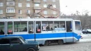 Moskiewski tramwaj podróż tamwajem KTM8 71608KM linia №39 [upl. by Denbrook]