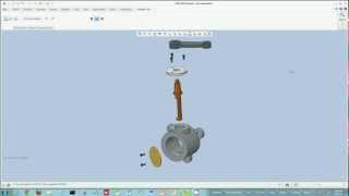 Creo Parametric  Exploding Assemblies [upl. by Pierson]