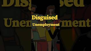 What is Disguised Unemployment People as a resource  class9 class9economics viralshorts [upl. by Dilan]