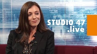 STUDIO 47 live  PRESSESPRECHERIN DORIS WIRTH ÜBER DEN NEUEN „GUTSCHEINBUCHDE SCHLEMMERBLOCK“ [upl. by Ojahtnamas]