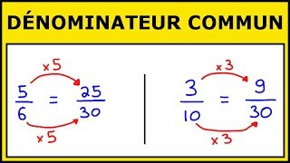 Mettre des Fractions sur un Dénominateur Commun [upl. by Anrehs]