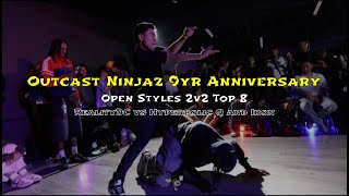 Outcast Ninjaz 9yr Anniversary  Open Styles 2v2 Top 8  RealityDC vs Hyperbolic Q and Ikon [upl. by Olympe]