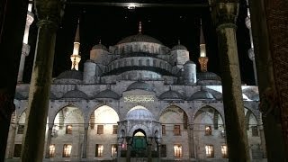 Fajr Adhan at the Blue Mosque Sultan Ahmed Mosque Istanbul [upl. by Atnuahsal]