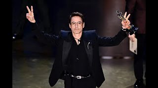 Robert Downey Jr Expresses Gratitude to Wife Susan You Brought Me Back to Life Oscars Speech [upl. by Nawj]