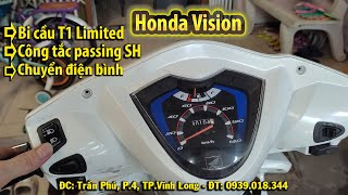 Vision nâng cấp đèn Mini bi cầu T1 Limited công tắc passing SH [upl. by Rebe]