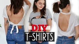 DIY Cut Out TShirts ✂️ Transform your Tshirts [upl. by Audwen]