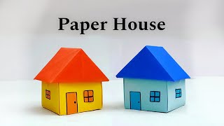 How To Make Easy Paper House  Cardboard House  Paper Doll House  Artistic Dolls [upl. by Airetas]