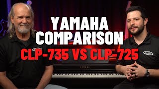 Yamaha CLP Series Comparison  CLP735 vs CLP725 [upl. by Sukram]