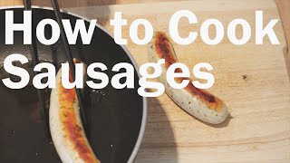 How to Cook Sausages in a Pan [upl. by Nekcerb519]