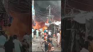 fire in Peshawar [upl. by Frey]