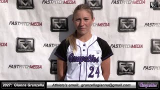 2027 Gianna Granzella 35 GPA Outfielder and Middle Infielder Recruiting Softball Video  Grapettes [upl. by Livingstone]