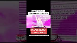 LILIAN GARCIA FOR WWE HOF 2024 wwe [upl. by Cayla]