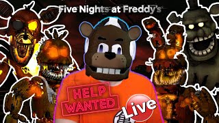 Dreading this  Five Nights at Freddys Help Wanted VR  Curse of the Dreadbear DLC Live Gameplay [upl. by Tterag384]