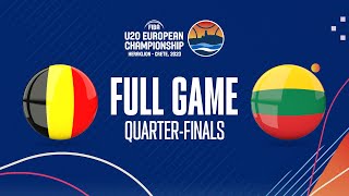 QUARTERFINALS Belgium v Lithuania  Full Basketball Game  FIBA U20 European Championship 2023 [upl. by Warrin]