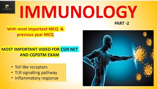 Toll like receptors  with trick and important mcq immunology csirnet [upl. by Ahsaei521]