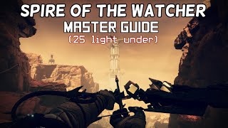 Master Spire Of The Watcher Boss Guide 25 light below Destiny 2 [upl. by Ahseken]