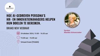 Webinar over het gebruik van AI voor HR en innovatie [upl. by Ahsap]