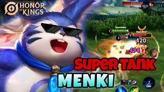 Honor of Kings  Menki  SUPER TANK  jungle Game Highlights [upl. by Alleras]