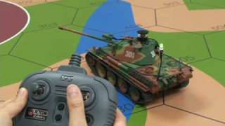 TAMIYA 135 RC TANKPROTO TYPE パンサーG vs T3485 [upl. by Marylou]