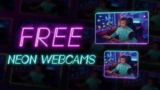 Free Animated Neon Webcam Overlays for OBS amp Setup Guide [upl. by Hibben]