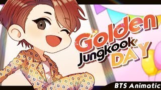 BTS ANIMATIC  Golden Jungkook Day [upl. by Araic]