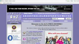 Internet Tools amp Skills  How to Find Song Lyrics Online [upl. by Touber]