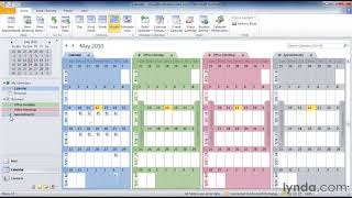 Outlook Tutorial  How to work with multiple calendars [upl. by Margareta180]