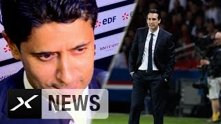 PSGPräsident quotUnai Emery bleibt zu 200 Prozentquot  SCO Angers  Paris SaintGermain 01 [upl. by Eniger]